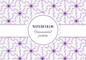 Free Vector Watercolor Ornamental Pattern