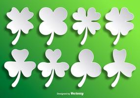 Paper White Vector Clovers