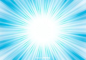 Blue ray light background - graphic from rays Vector Image