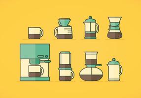 Vector Iconos De Café