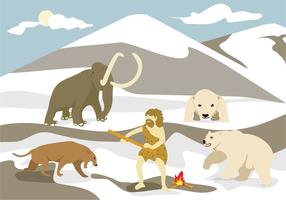 Ice Age Illustration Vector
