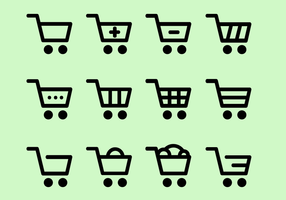 Iconos De Compras Libre De Iconos vector