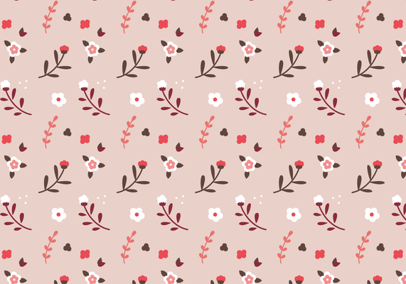 Free Pink Floral Pattern Vector