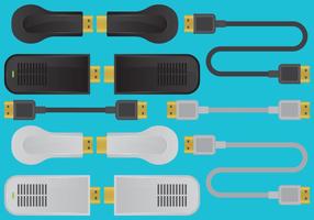 HDMI Devices And Cable Vectors