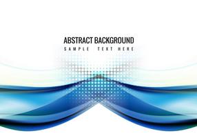 Free Blue Wave Vector Background