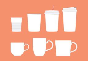 Coffee Sleeve And Cup Vectors