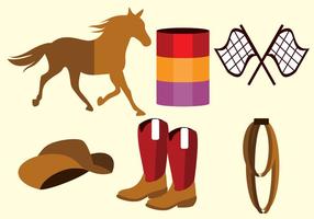 Barrel Racing Vector