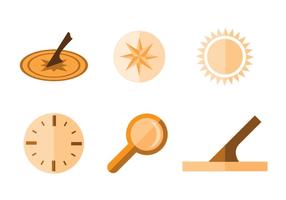 Sun Dial Vector