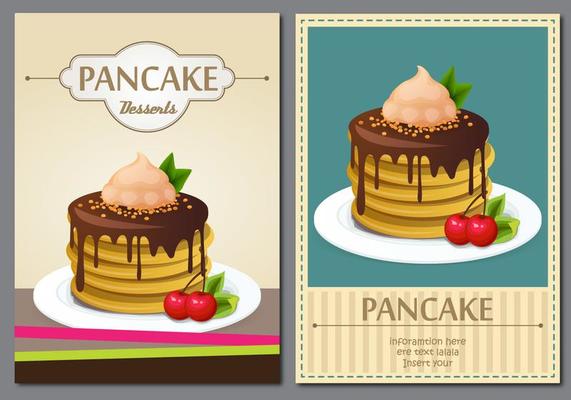 Vintage Pancakes Poster