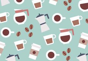 Coffee Colorful Pattern Vector