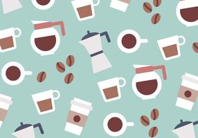 Coffee Colorful Pattern Vector