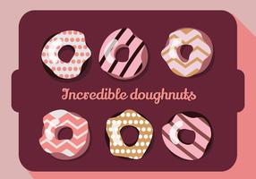 Free Set of Colorful Donuts Vector Background