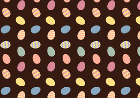 Free Easter Eggs Pattern Vector