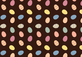 Vector de huevos de Pascua patrón gratis