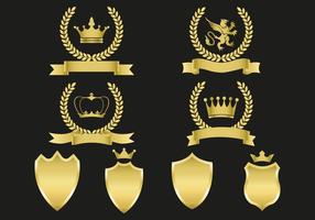 Free Gold Emblems Vector