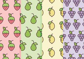 Vector Fruits Patterns