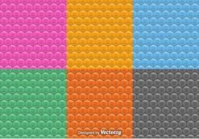 Vector Seamless Patterns Of Bubble Wrap Set