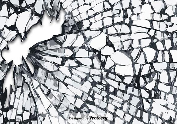 broken glass texture vector