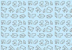 Outline Geometric Pattern vector