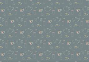 Teatime Pattern Background vector