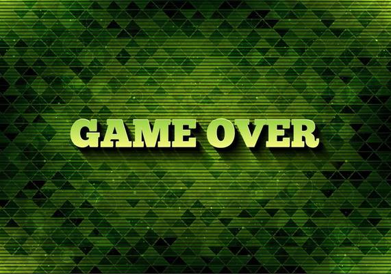 Free Vector Pixel Message Game Over