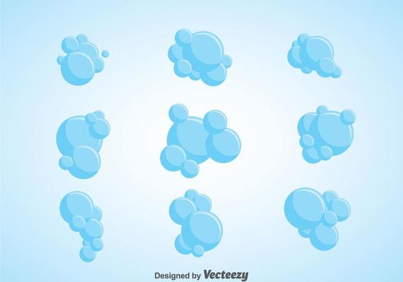 Soap Suds Vector Set