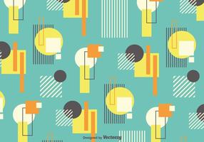 Vector Background With Retro Bauhaus Style Forms