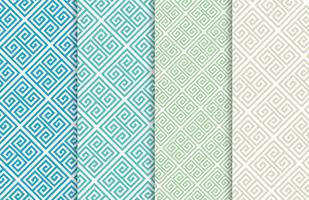 Free Greek Key Vector Patterns