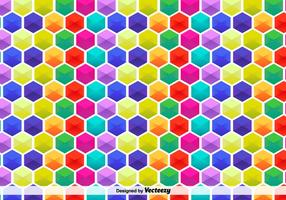 Vector Hexagon Colorful Pattern