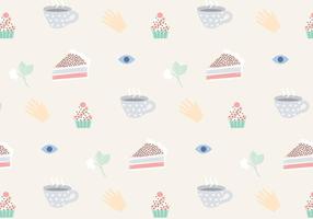 Teatime Pattern Vector