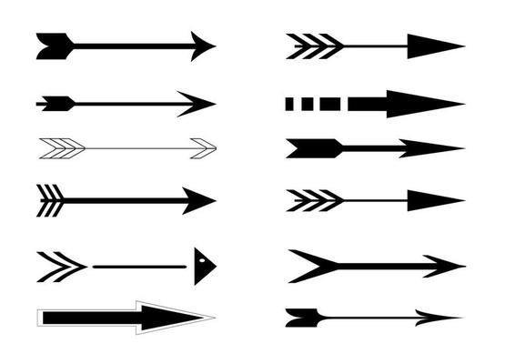Arrow Silhouette Vector Art, Icons, and Graphics for Free Download