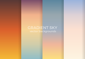 Gradient Sky Vector Backgrounds