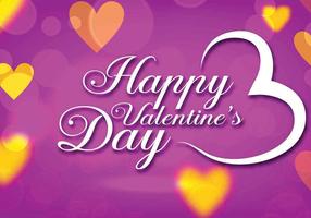 Vector púrpura del día de San Valentín