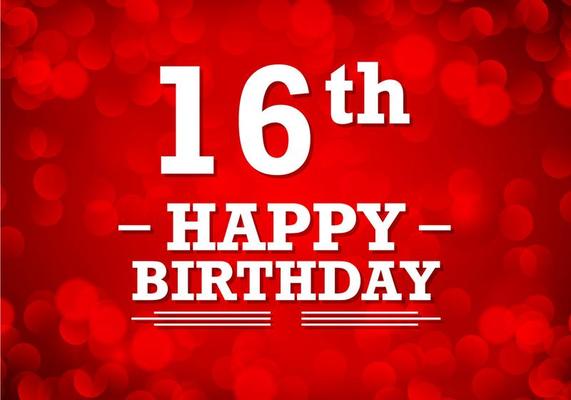 16th Birthday Vector Art, Icons, and Graphics for Free Download