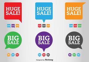 Sale and Discount Vector Labels