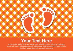 Free Baby Arrival Card Vector