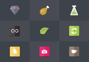 Free Flat Icon Set 11 Vector