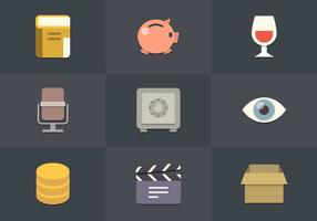 Free Flat Icon Set 01 Vector