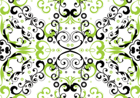 Green Floral Seamless Pattern Vector