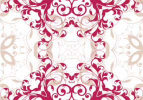 Magenta Seamless Floral Pattern vector