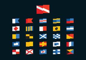 Free Dive and Marine Vector Flags