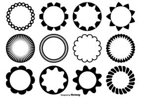 Círculo de formas vectoriales vector