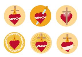 Sacred Heart Free Vector