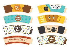 Coffee Sleeve Sticker vector