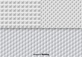 White Geometric Seamless Pattern Vectors