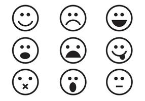 Free Emoticon Set Vector