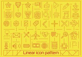 Free Flat Linear Icons Background vector