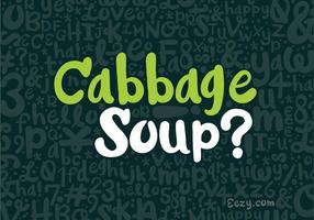 Cabbage Soup Vector Font 