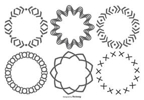 Formas decorativas del círculo vector