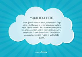 Ilustración de la nube de texto vector